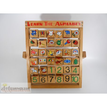 Learn The Alphabet fából készült felhajtható tanulójáték