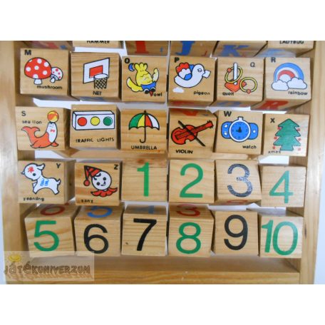 Learn The Alphabet fából készült felhajtható tanulójáték