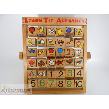 Learn The Alphabet fából készült felhajtható tanulójáték