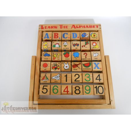 Learn The Alphabet fából készült felhajtható tanulójáték
