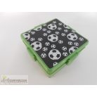 Aldi foci futball labda mintás műanyag uzsonnás doboz