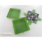 Aldi foci futball labda mintás műanyag uzsonnás doboz