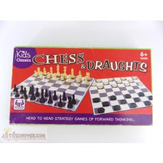   Kids Classics Chess and Draughts sakk dáma stratégiai társasjáték