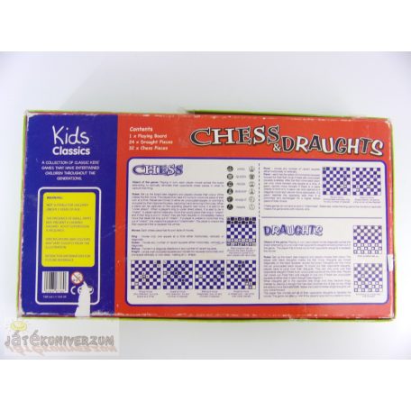 Kids Classics Chess and Draughts sakk dáma stratégiai társasjáték