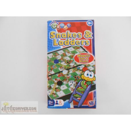 Snakes and Ladders kígyók és létrák úti mágneses társasjáték 