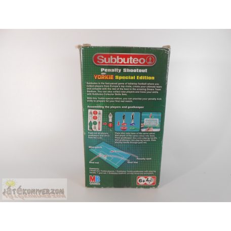 MB Games Subbuteo Penalty Shootout Yorkie Special Edition asztali labdarúgó társasjáték