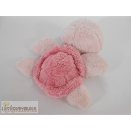 Rózsaszín csörgős teknős plüss figura