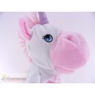 Plüss unikornis egyszarvú bábfigura