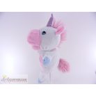 Plüss unikornis egyszarvú bábfigura