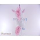 Plüss unikornis egyszarvú bábfigura