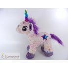 Csillag mintás unikornis egyszarvú plüss figura
