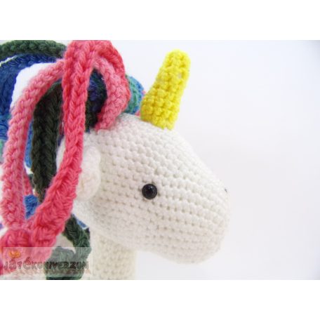 Kötött unikornis egyszarvú figura