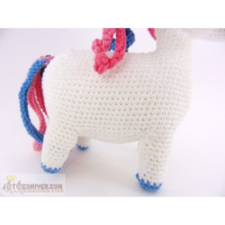 Kötött unikornis egyszarvú figura