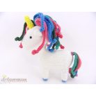 Kötött unikornis egyszarvú figura