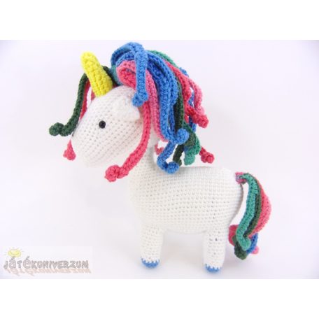 Kötött unikornis egyszarvú figura