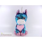 Glitzies flitterekkel díszített unikornis egyszarvú plüss figura