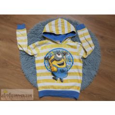   Gru Minion Minyonok hosszú ujjú kapucnis pulóver 5-6 éveseknek (116cm)