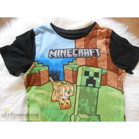 Nutmeg Minecraft rövid ujjú póló felső 6-7 éveseknek