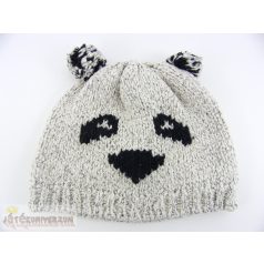 Panda maci mintás sapka 2-3 éveseknek